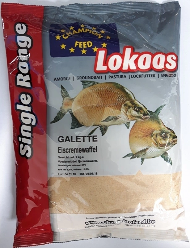 Champion Feed Galette Eiscremwaffel Bruin Witvis Visvoer 1kg 1 Champion Feed Galette Eiscremwaffel Bruin Witvis Visvoer 1kg