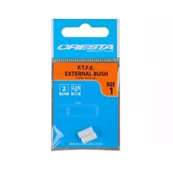 Cresta P.T.F.E. External Bush Wit Witvis Toebehoor Viselastiek Size 1