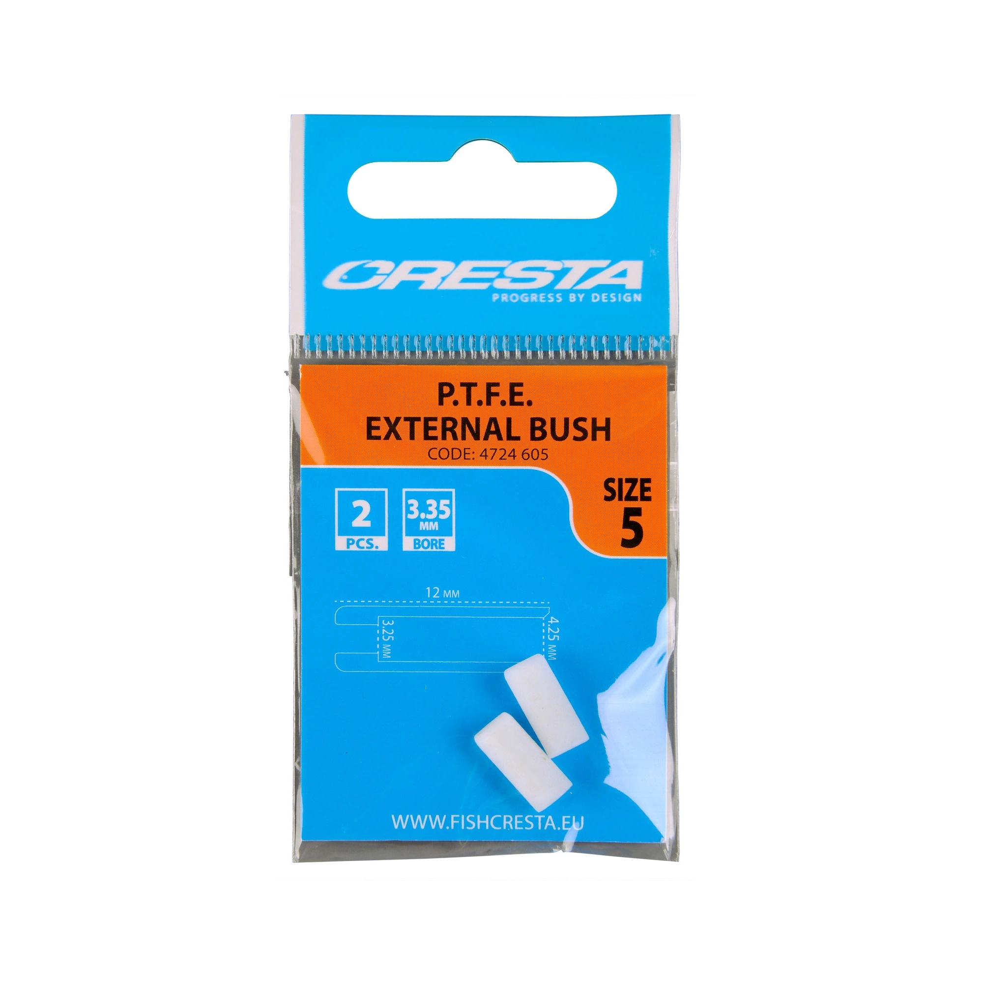 Cresta P.T.F.E. External Bush Wit Witvis Toebehoor Viselastiek Size 5 1 Cresta P.T.F.E. External Bush Wit Witvis Toebehoor Viselastiek Size 5