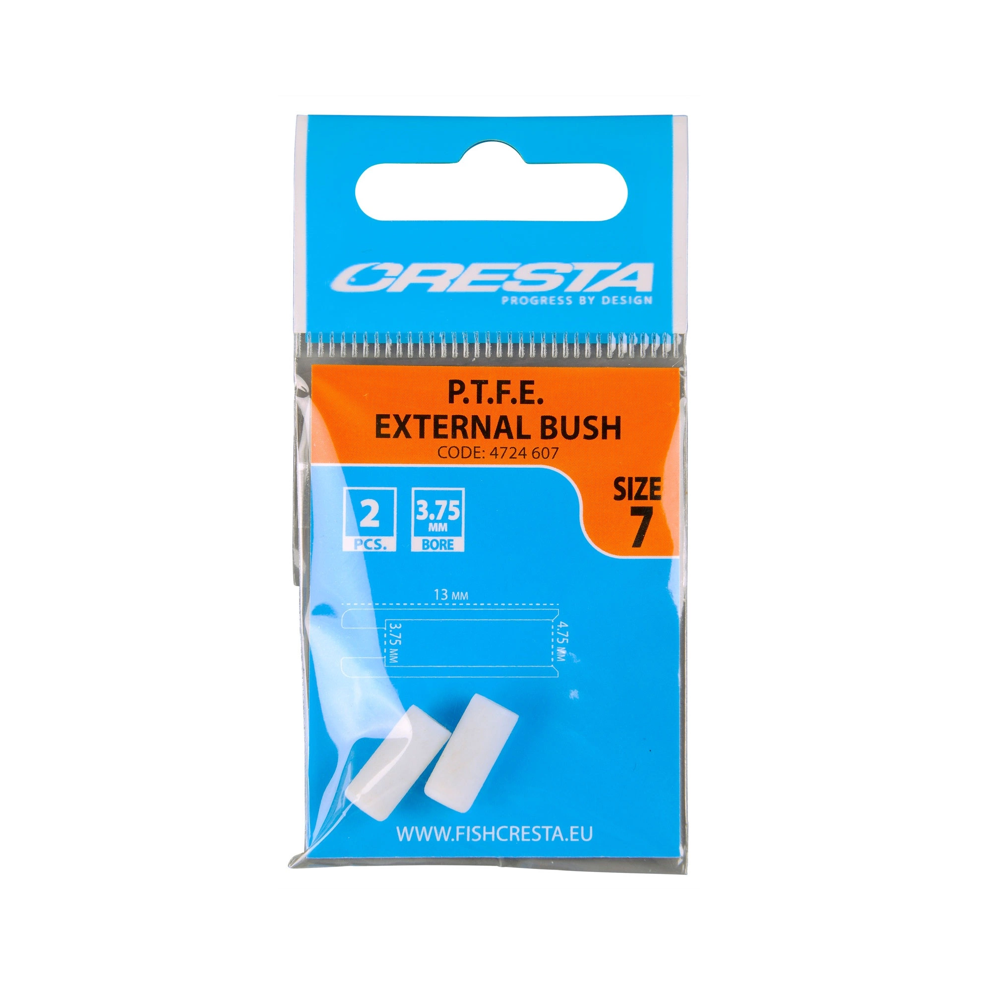 Cresta P.T.F.E. External Bush Wit Witvis Toebehoor Viselastiek Size 7 1 Cresta P.T.F.E. External Bush Wit Witvis Toebehoor Viselastiek Size 7