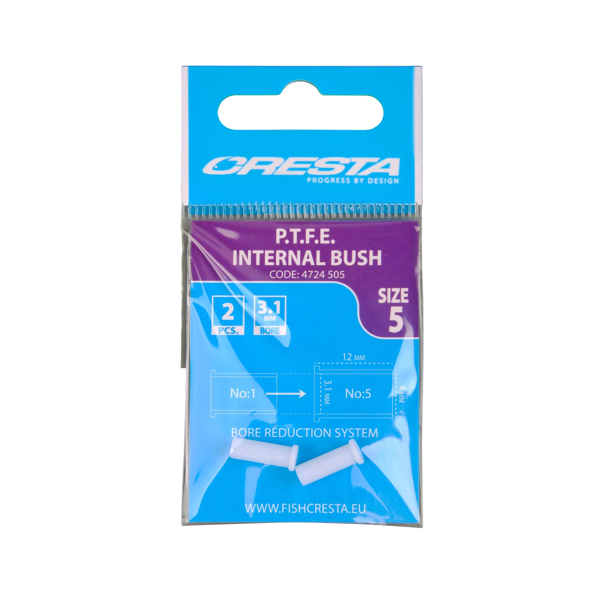 Cresta P.T.F.E. Internal Bush Wit Witvis Toebehoor Viselastiek Size 5 1 Cresta P.T.F.E. Internal Bush Wit Witvis Toebehoor Viselastiek Size 5