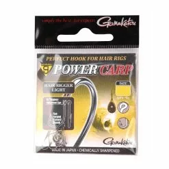 Gamakatsu Power Carp Hair Rigger Light Barbless Ns Black Witvis Vishaak 12