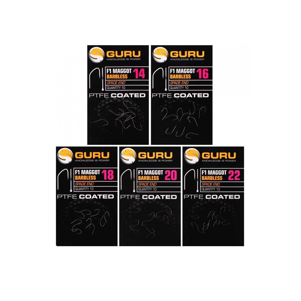 Guru F1 Maggot Grijs - Zwart Witvis Vishaak 16 1 Guru F1 Maggot Grijs - Zwart Witvis Vishaak 16