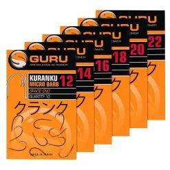 Guru Kuranku Barbed Spade End Grijs - Zwart Witvis Vishaak 16