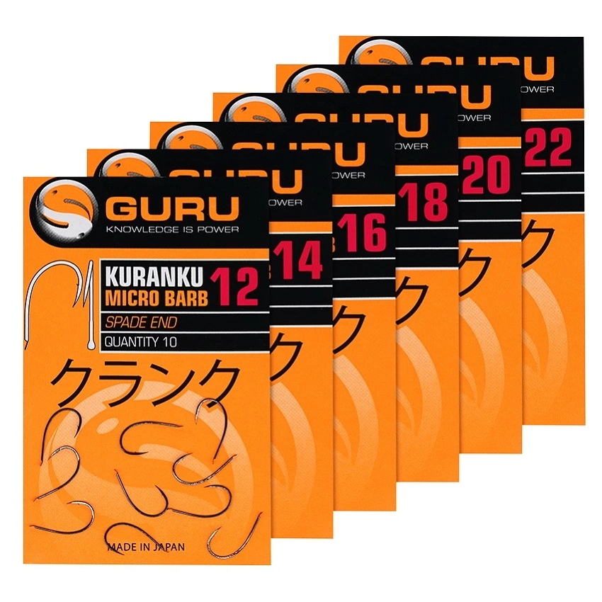 Guru Kuranku Barbed Spade End Grijs - Zwart Witvis Vishaak 20 1 Guru Kuranku Barbed Spade End Grijs - Zwart Witvis Vishaak 20