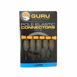 Guru Pole Elastic Connector Bruin Witvis Toebehoor Viselastiek Large