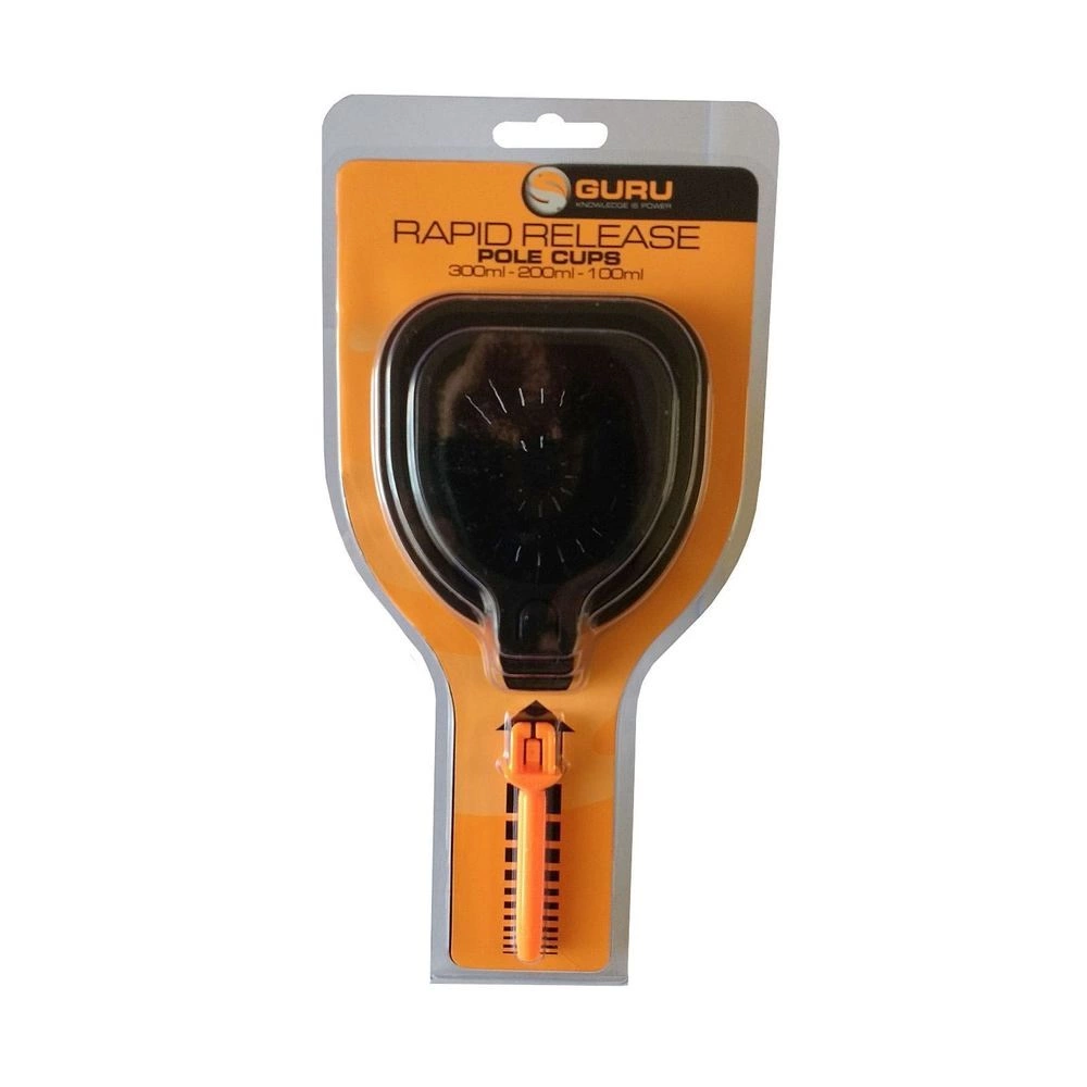 Guru Rapid Release Pole Cups Zwart - Oranje Witvis Viskatapult 1 Guru Rapid Release Pole Cups Zwart - Oranje Witvis Viskatapult