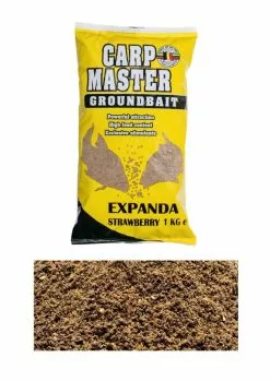 Marcel Van Den Eynde Carp Master Expanda Strawberry Bruin - Geel Witvis Visvoer 1kg