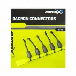 Matrix Dacron Connectors Bruin - Clear Witvis Toebehoor Viselastiek Small