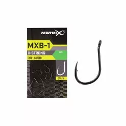 Matrix MXB-1 Eyed Barbed Zilver - Nickel Witvis Vishaak 18