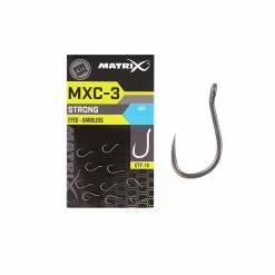 Matrix MXC-3 Eyed Barbless Zilver - Nickel Witvis Vishaak 14