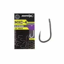 Matrix MXC-4 Eyed Barbless Zilver - Nickel Witvis Vishaak 12
