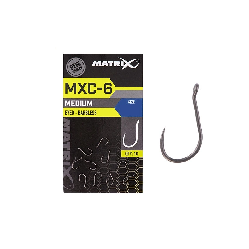 Matrix MXC-6 Eyed Barbless Zilver - Nickel Witvis Vishaak 14 1 Matrix MXC-6 Eyed Barbless Zilver - Nickel Witvis Vishaak 14