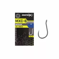 Matrix MXC-6 Eyed Barbless Zilver - Nickel Witvis Vishaak 20