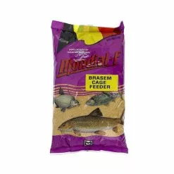 Mondial-f Brasem Cage Feeder Bruin - Geel Witvis Visvoer 1kg