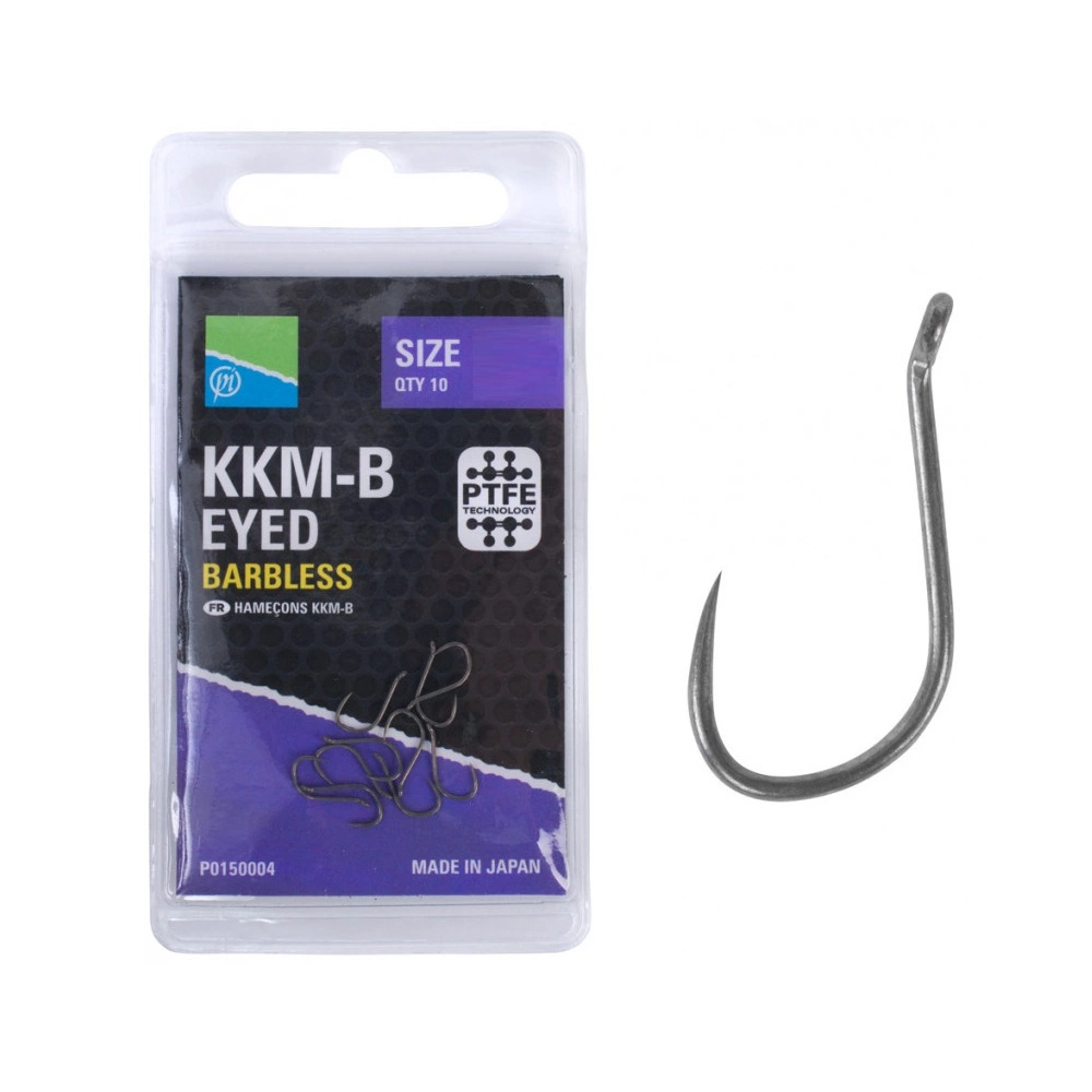 Prestoninno KKM-B Eyed Barbless Nickel Witvis Vishaak 16 1 Prestoninno KKM-B Eyed Barbless Nickel Witvis Vishaak 16