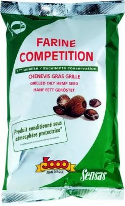 Sensas 3000 Super Hennep Gegrild Vet 550g Licht Bruin - Zwart Witvis Visvoer