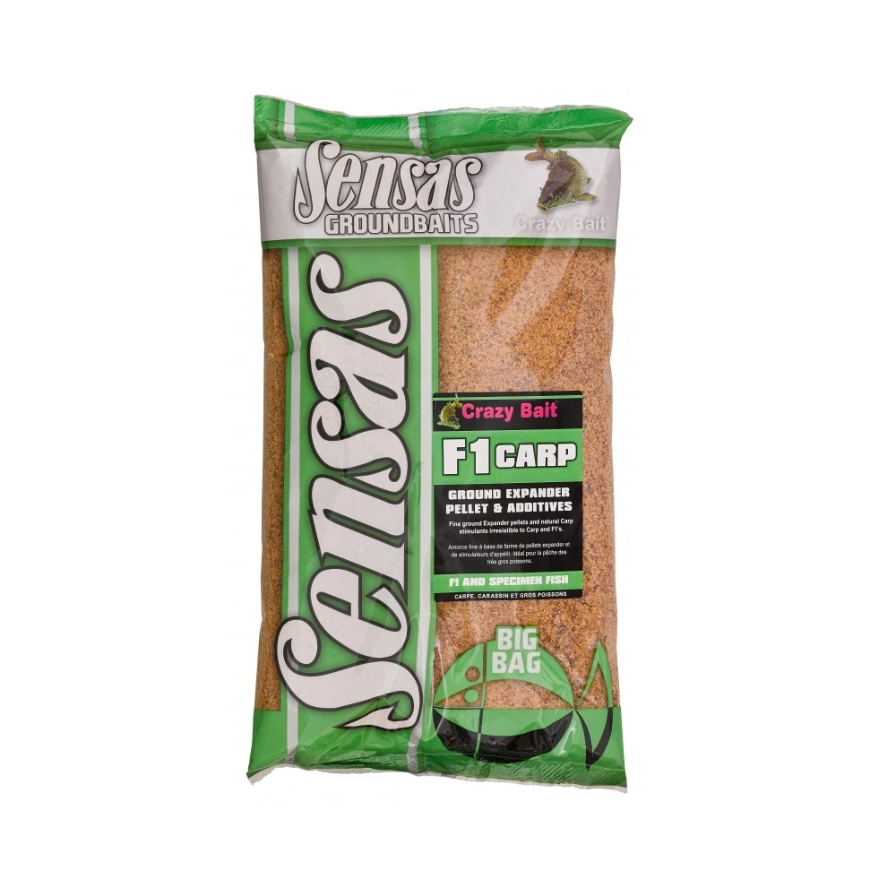 Sensas Big Bag F1 Carp 2kg Donker Bruin Witvis Visvoer 1 Sensas Big Bag F1 Carp 2kg Donker Bruin Witvis Visvoer