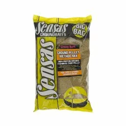Sensas Big Bag Ground Pellet Method 2kg Bruin Witvis Visvoer