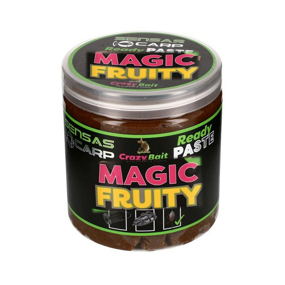 Sensas Ready Paste Magic Fruity Bruin Witvis Visvoer 250g 1 Sensas Ready Paste Magic Fruity Bruin Witvis Visvoer 250g