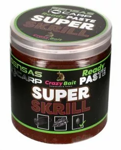 Sensas Ready Paste Super Krill Bruin Witvis Visvoer 250g