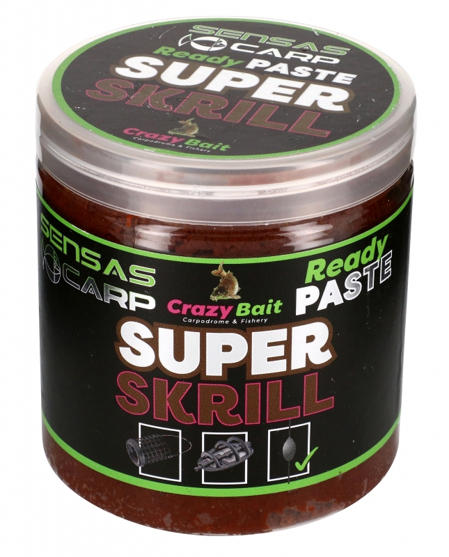 Sensas Ready Paste Super Krill Bruin Witvis Visvoer 250g 1 Sensas Ready Paste Super Krill Bruin Witvis Visvoer 250g