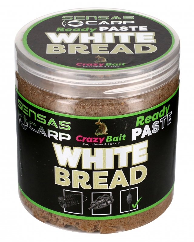 Sensas Ready Paste White Bread Bruin Witvis Visvoer 250g 1 Sensas Ready Paste White Bread Bruin Witvis Visvoer 250g