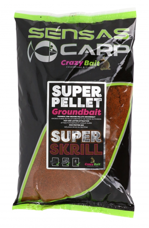 Sensas Super Pellet Groundbait Super Krill 1kg Bruin Witvis Visvoer 1 Sensas Super Pellet Groundbait Super Krill 1kg Bruin Witvis Visvoer