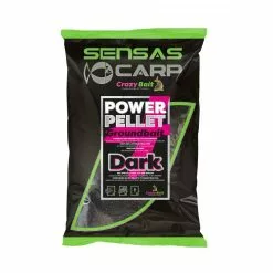 Sensas UK Power Pellet Plus Dark Zwart Witvis Visvoer 2kg