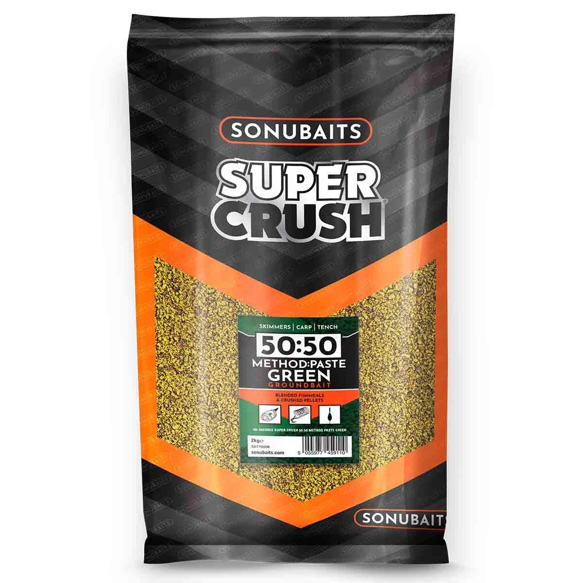 Sonubaits 50:50 Method & Paste Green 2kg Groen Witvis Visvoer 1 Sonubaits 50:50 Method & Paste Green 2kg Groen Witvis Visvoer