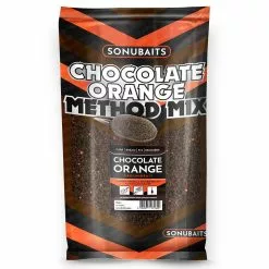 Sonubaits Chocolate Orange Method Mix 2kg Zwart - Oranje Witvis Visvoer